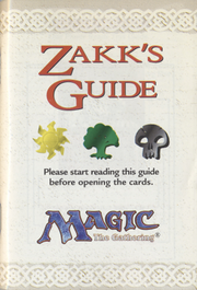 Introductory Two-Player Set: Zakk Instructions Booklet