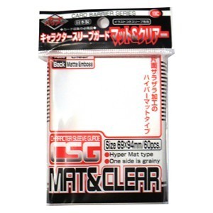 60 KMC Mat & Clear Character Sleeve Covers