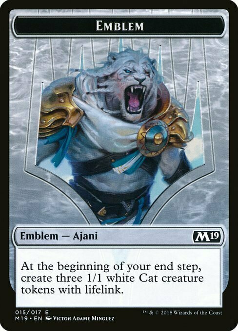 Ajani, Adversary of Tyrants Emblem Card Front