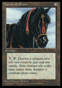 Ebony Horse Card Front