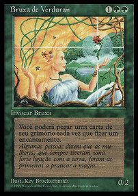 Incantatrice Verde dei Boschi Card Front