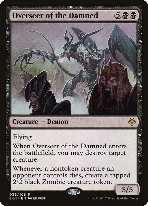 Overseer of the Damned Card Front