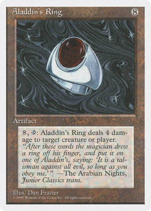 Aladdin's Ring Card Front