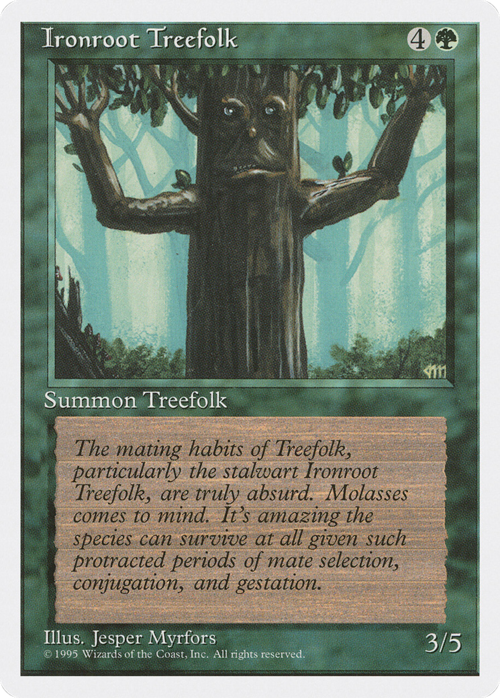 Ironroot Treefolk Card Front