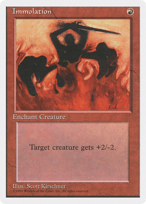 Immolation Card Front