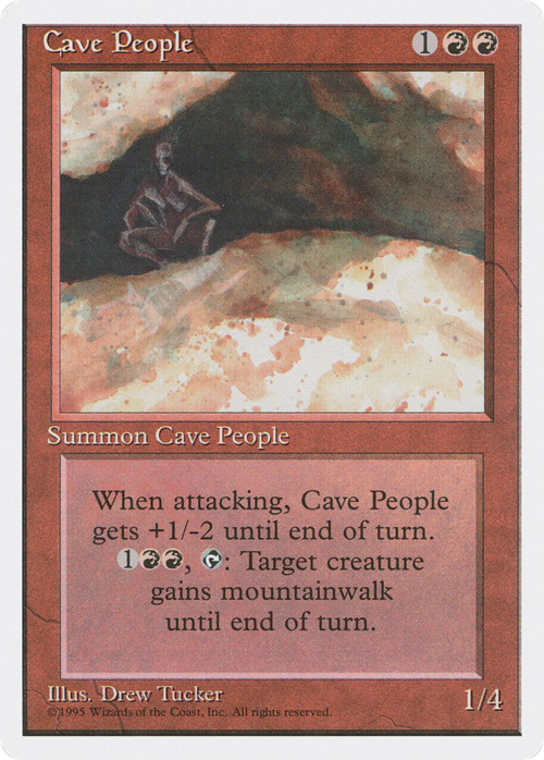 Cave People Card Front