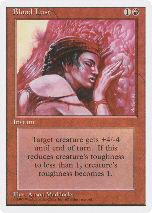 Blood Lust Card Front