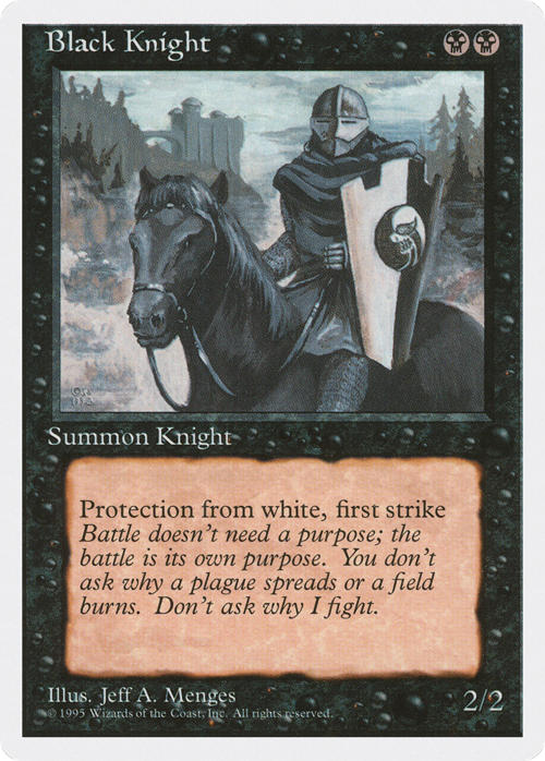 Black Knight Card Front