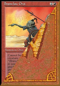 Brassclaw Orcs Card Front