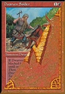 Dwarven Soldier Card Front