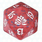 Red Beatdown D20 Die