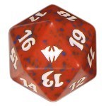 Dado D20 de Dark Ascension rojo