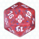 Dado D20 de Rise of the Eldrazi rojo