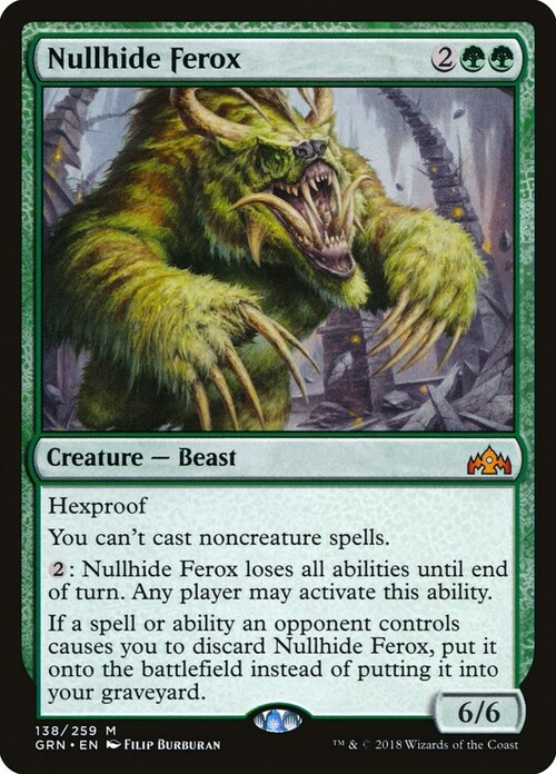 Nullhide Ferox Card Front