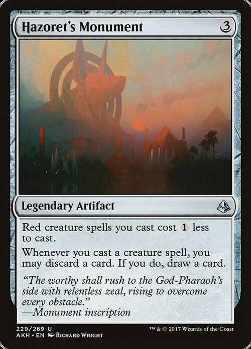 Hazoret's Monument Card Front