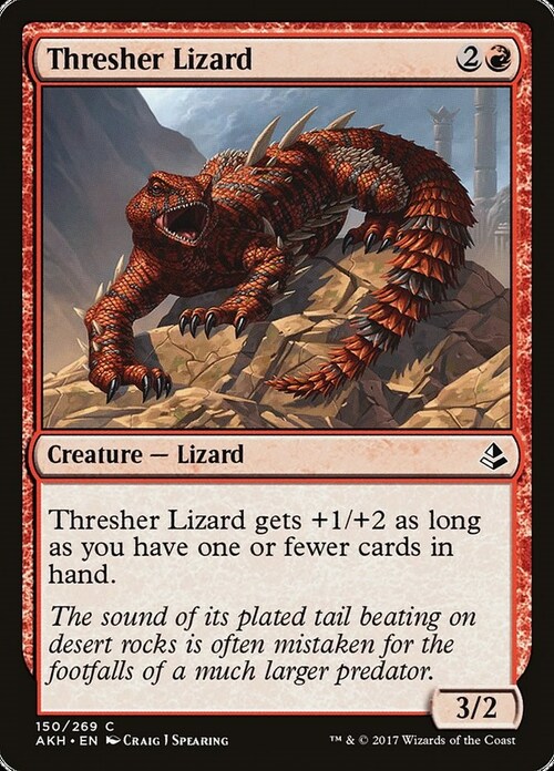 Thresher Lizard Card Front