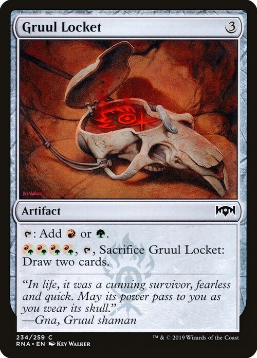 Gruul Locket Card Front