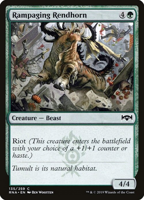 Rampaging Rendhorn Card Front