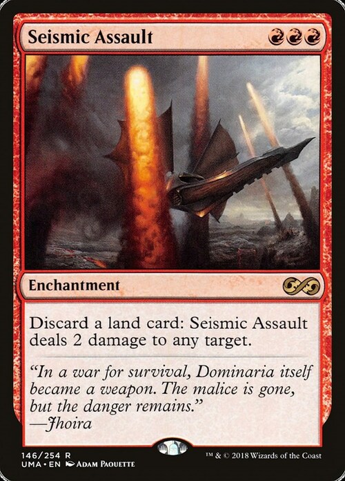 Seismic Assault Card Front