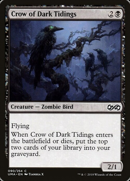 Crow of Dark Tidings Card Front