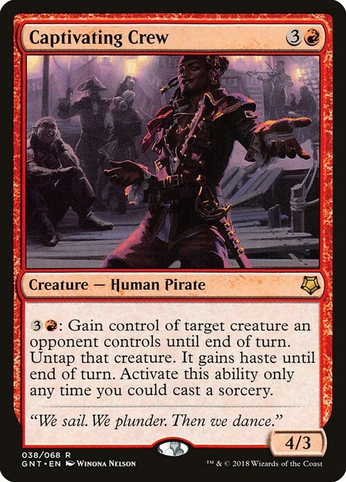 Captivating Crew Card Front