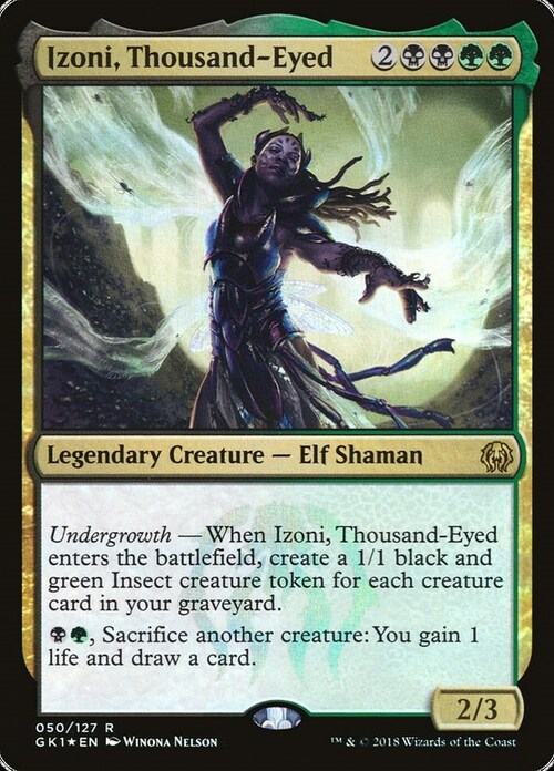 Izoni, Thousand-Eyed Card Front