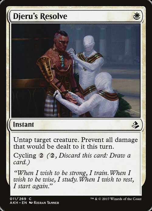 Djeru's Resolve Card Front