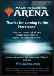 Arena Code Card