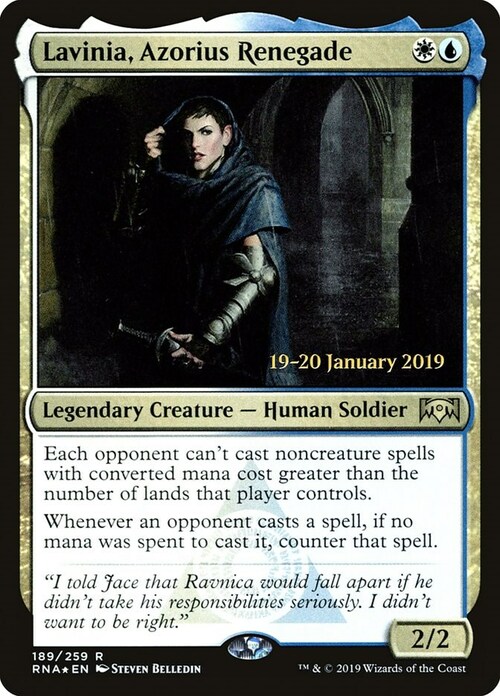 Lavinia, Azorius Renegade Card Front