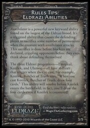 Rules Tip: Eldrazi Abilities