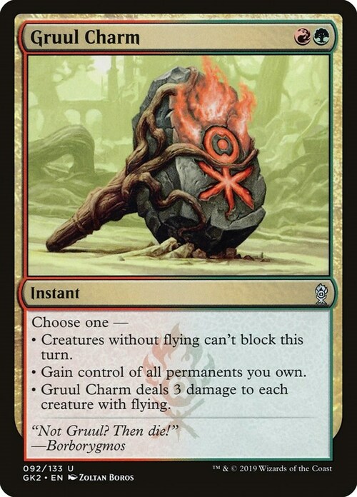 Gruul Charm Card Front