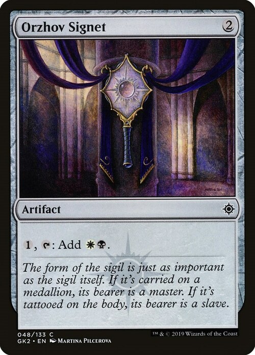 Orzhov Signet Card Front