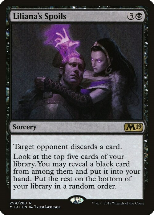 Liliana's Spoils Card Front