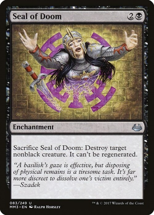 Seal of Doom Card Front