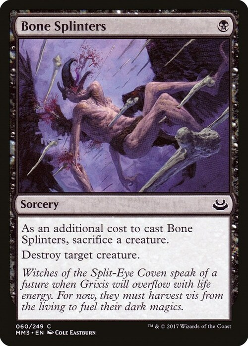 Bone Splinters Card Front