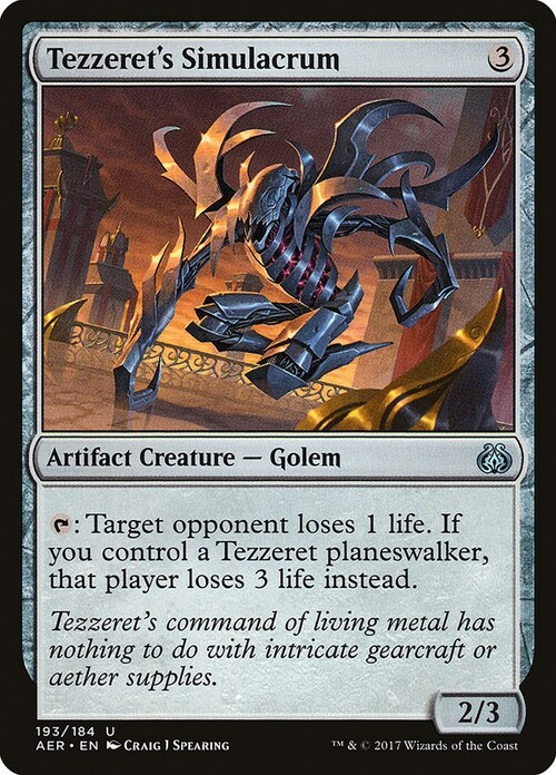 Tezzeret's Simulacrum Card Front