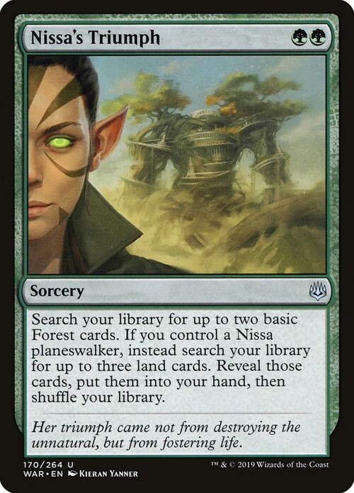 Nissa's Triumph Card Front