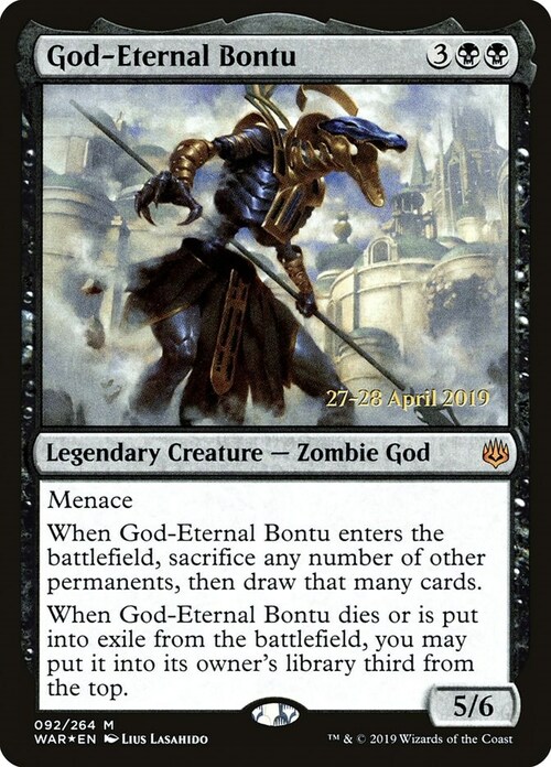 God-Eternal Bontu Card Front