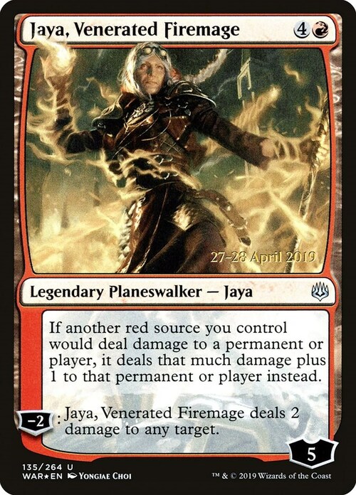 Jaya, Venerated Firemage Card Front