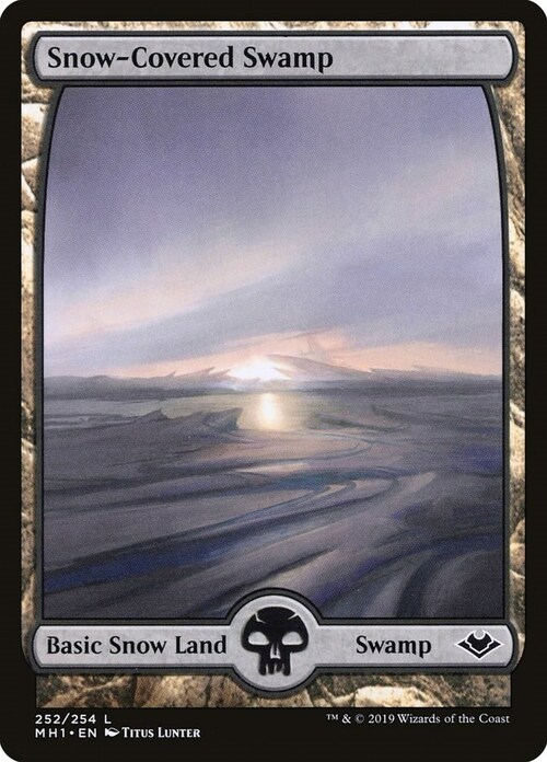 Snow-Covered Swamp Card Front