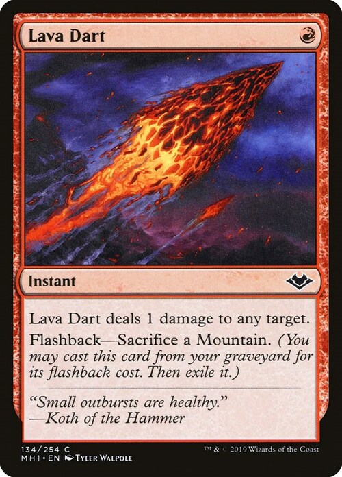 Lava Dart Card Front