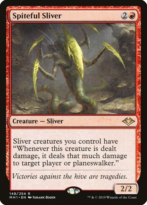 Spiteful Sliver Card Front