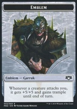 Garruk, Apex Predator Emblem Card Front