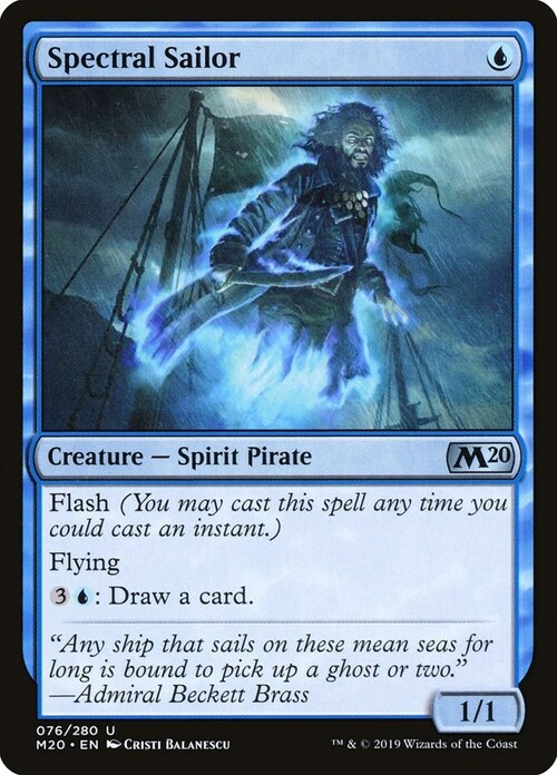 Spectral Sailor Card Front