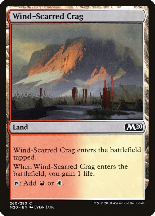 Wind-Scarred Crag Card Front