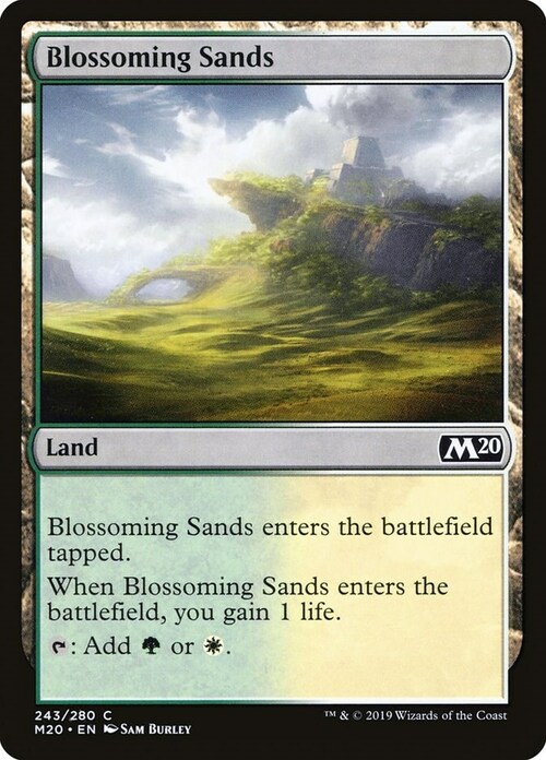 Blossoming Sands Card Front