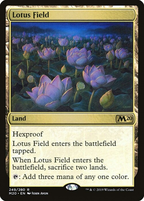 Lotus Field Card Front