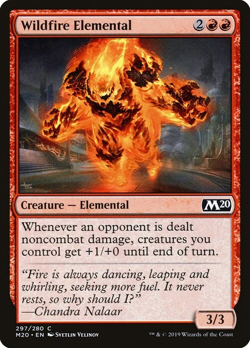 Wildfire Elemental Card Front