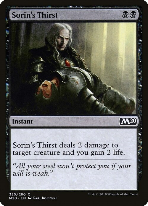 Sorin's Thirst Card Front