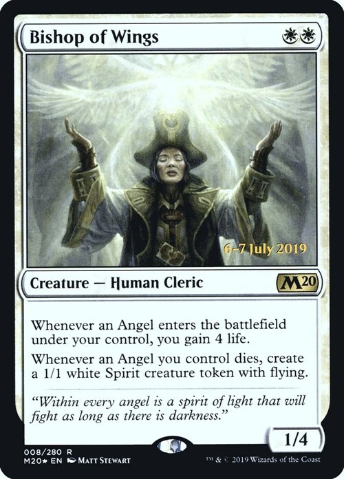 Bishop of Wings Card Front